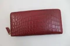 定価23万 未使用 クロコダイル　ワニ革　木箱　ヘンローン　マット仕上げ 定価23万 未使用 クロコダイル ワニ革 木箱 ヘンローン マット仕上げ