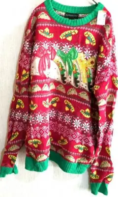 海外古着✨Blizzard Bay クリスマスニットセーター 【S】