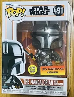 【限定品】 Funko Pop! マンダロリアン 491 蓄光 クローム光沢のサムネイル