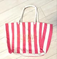 Victoria's Secret ノベルティ ストライプ トートバック ピンクのサムネイル