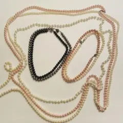 パールネックレス(フェイク) まとめ売り　7本