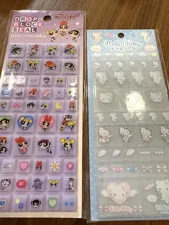 パワパフガールズ　キティちゃん　タイルシール　サンリオ