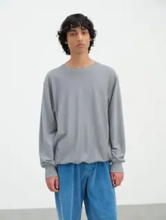 新品 AURALEE ELASTIC HIGH GAUGE SWEAT P/Oのサムネイル