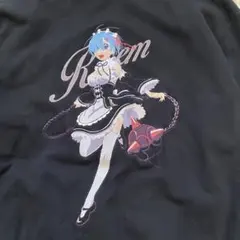 美品 リゼロ レム 刺繍 スウェット re ゼロ 黒