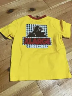 XLARGE KIDS ゴリラロゴ Tシャツ イエロー　90センチ　美品のサムネイル
