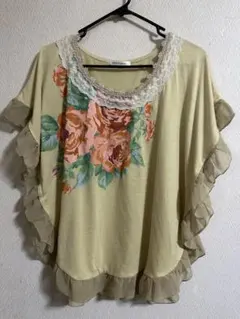 axes femme 花柄 フリルカットソーのサムネイル