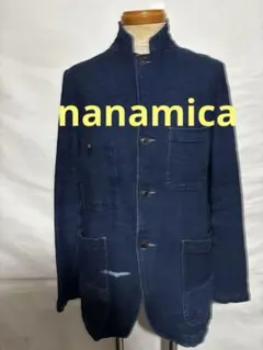 nanamica スエットデニムジャケット インディゴブルー XSのサムネイル