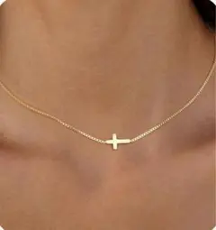 m*y様 金属アレルギー対応　ネックレス　クロス　チェーン