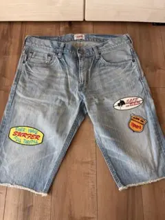 EDWIN パッチ付きショートパンツ 34