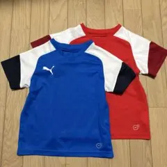 プーマ tシャツ 120サイズ 赤青