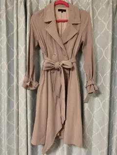 rienda トレンチコート アシンメトリー ピンク S