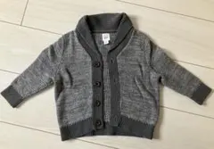 美品　baby GAP グレー カーディガン 12-18 months