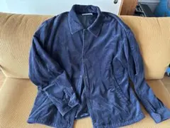 BEAUTY & YOUTH ネイビー コーデュロイシャツ L