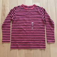 新品未使用品ユニクロ150ボーダー長袖トップス