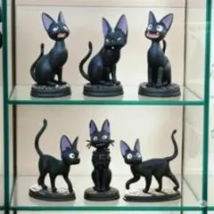 黒猫フィギュア 6体セット