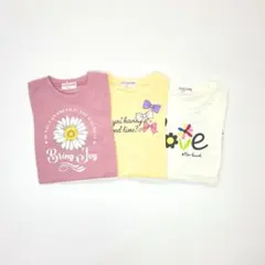 子供服 女の子 110cm 長袖 Tシャツ まとめ売り 新品 YFN36