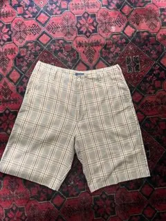 ヴィンテージ　Woolrich チェック柄　ワイド　バミューダパンツのサムネイル