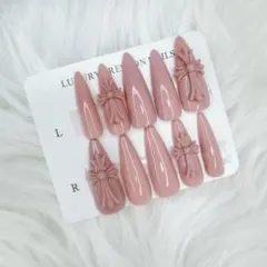 ♡ ワンホン　韓国　クロム ピンク 単色 ネイルチップ 現品 ♡