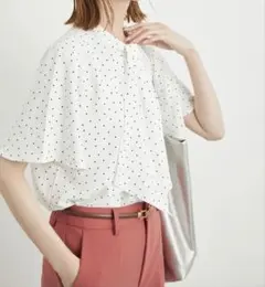 ROPE' PICNIC ロペピクニック 2WAYボウタイハーフスリーブブラウス