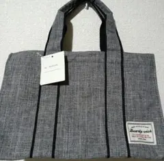 ハンドバック(グレー)(大容量)(新品)(未使用)(タグ付き)