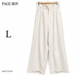 PAGE BOY ページボーイ ワイド イージーパンツ FREE アイボリーのサムネイル