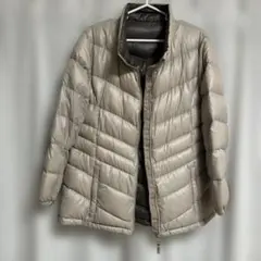 ベージュ キルティング ダウンジャケット最安値早い者勝ち