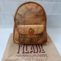 【PRIMA CLASSE】日本入り 地図柄レザーリュック