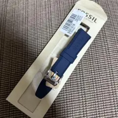 FOSSIL ネイビー シリコンストラップ 22mm