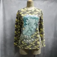 y2k　betty boop　ベティちゃん　トップス　迷彩　平成ギャル　訳あり