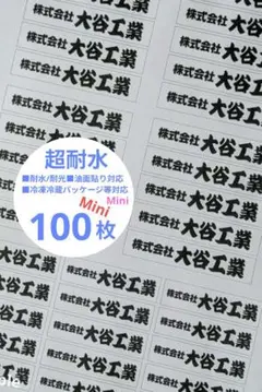 お名前シール/企業名/事務用品/ヘルメット/工具【防水】①ホワイトベース