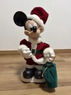 ディズニー ミッキー　クリスマス サンタ フィギュア　レトロ　レア　ヴィンテージ