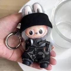 labubu洋服ラブブぬいぐるみ着 10cm 着せ替え服トレンド い4点セット