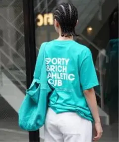 SPORTY & RICHグリーンTシャツのサムネイル