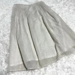 コムサイズム フレア スカート M ふんわり ひざ丈 卒業 卒園 入学 入園