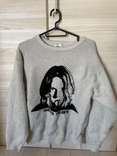 W.W.G グレー スウェット 人物プリント