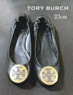 【TORY BURCH フラットシューズ23cm 6M ブラック】のサムネイル