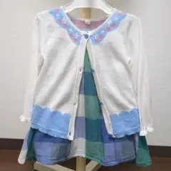 petit main　ワンピース　90　西松屋カーディガン　セット