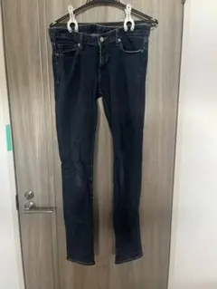 GU スキニーデニム パンツ インディゴブルー 70