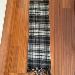 Johnstons of Elgin 100%カシミヤ マフラー チェック柄