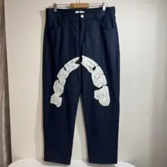 A.T.C. グラフィックデニムパンツ　ズボン　星　刺繍　XL