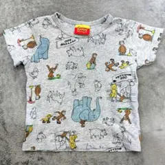 おさるのジョージ Tシャツ グレー 90cm