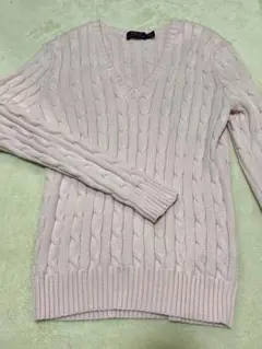 Polo Ralph Lauren ピンク Vネック セーター S