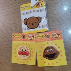ミッフィーのくま アンパンマン カレーパンマン アイロンワッペン