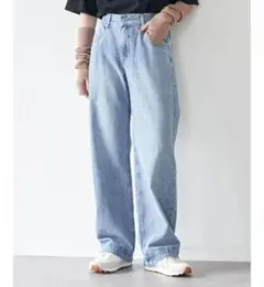 earth music&ecology　ローライズバギーデニムパンツ