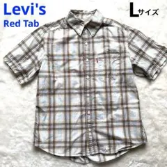 Levi's Red Tab チェックシャツ 半袖 ブラウン Lのサムネイル
