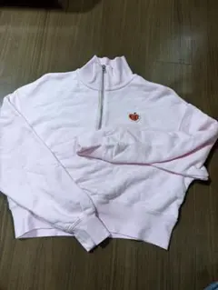 NIKE ハーフジップ スウェット ピンク S