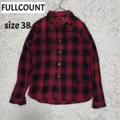 フルカウント ネルシャツ レッド スリム