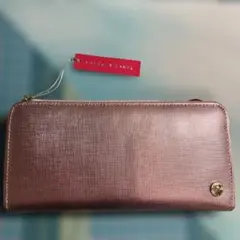 PRIVATE LABEL 長財布 メタリックピンク新品未使用タグ付きのサムネイル