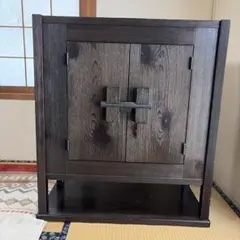 美品 岩谷堂箪笥 小箪笥 欅材 南部鉄器金具 伝統工芸 民芸家具 飾り棚