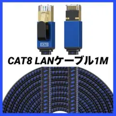 ラスト1点✨️CAT8 LANケーブル1M カテゴリー8 イーサネットケーブル